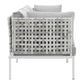 Modway Harmony Sunbrella® Basket Weave Outdoor Patio Aluminum Sofa | Outdoor Sofas, Loveseats & Sectionals | Modishstore-3