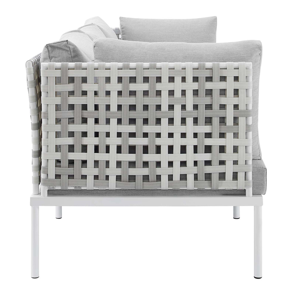 Modway Harmony Sunbrella® Basket Weave Outdoor Patio Aluminum Sofa - EEI-4965 | Outdoor Sofas, Loveseats & Sectionals | Modishstore - 3