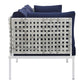 Modway Harmony Sunbrella® Basket Weave Outdoor Patio Aluminum Sofa | Outdoor Sofas, Loveseats & Sectionals | Modishstore-7