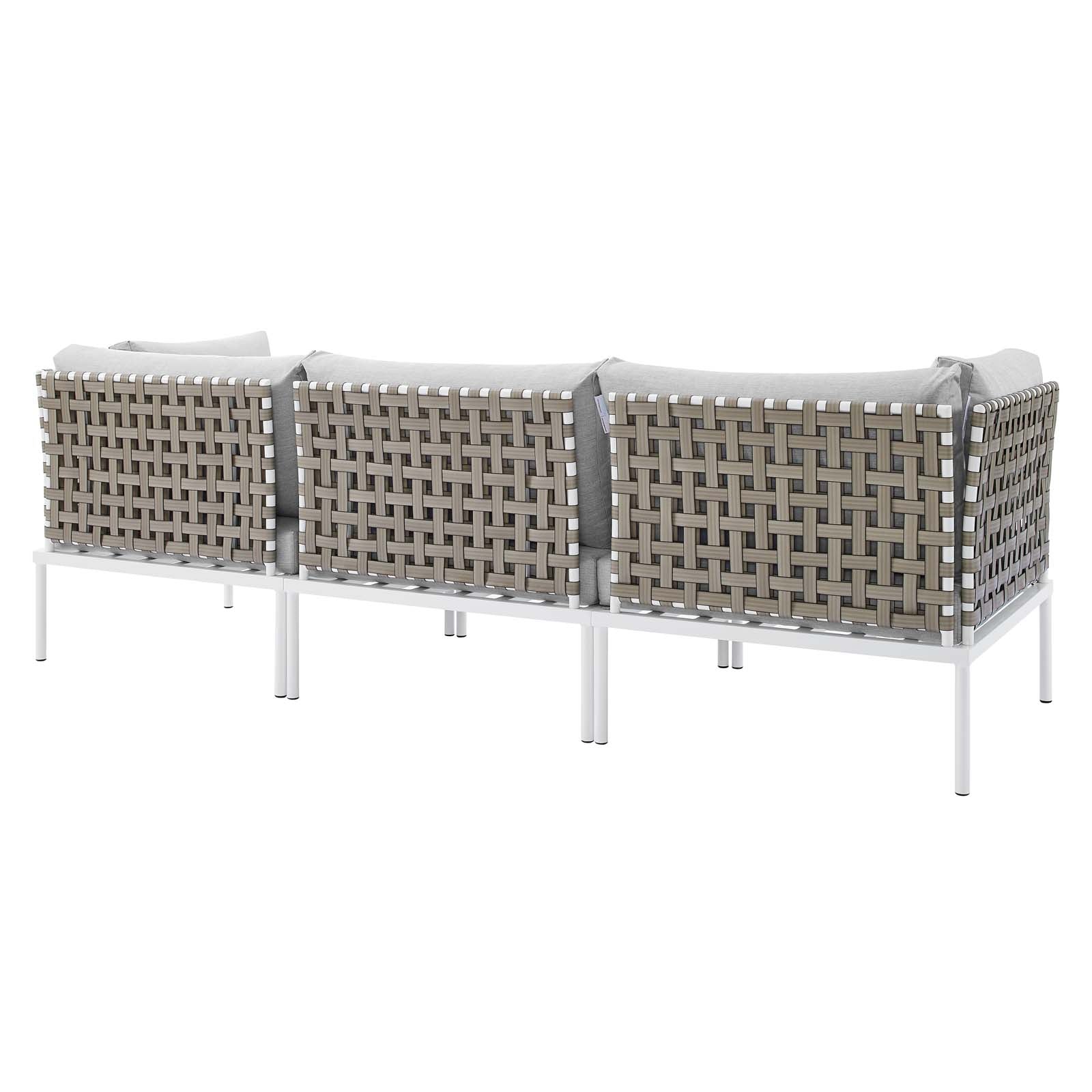 Harmony Sunbrella® Basket Weave Outdoor Patio Aluminum Sofa By Modway | Outdoor Sofas, Loveseats & Sectionals | Modishstore-9
