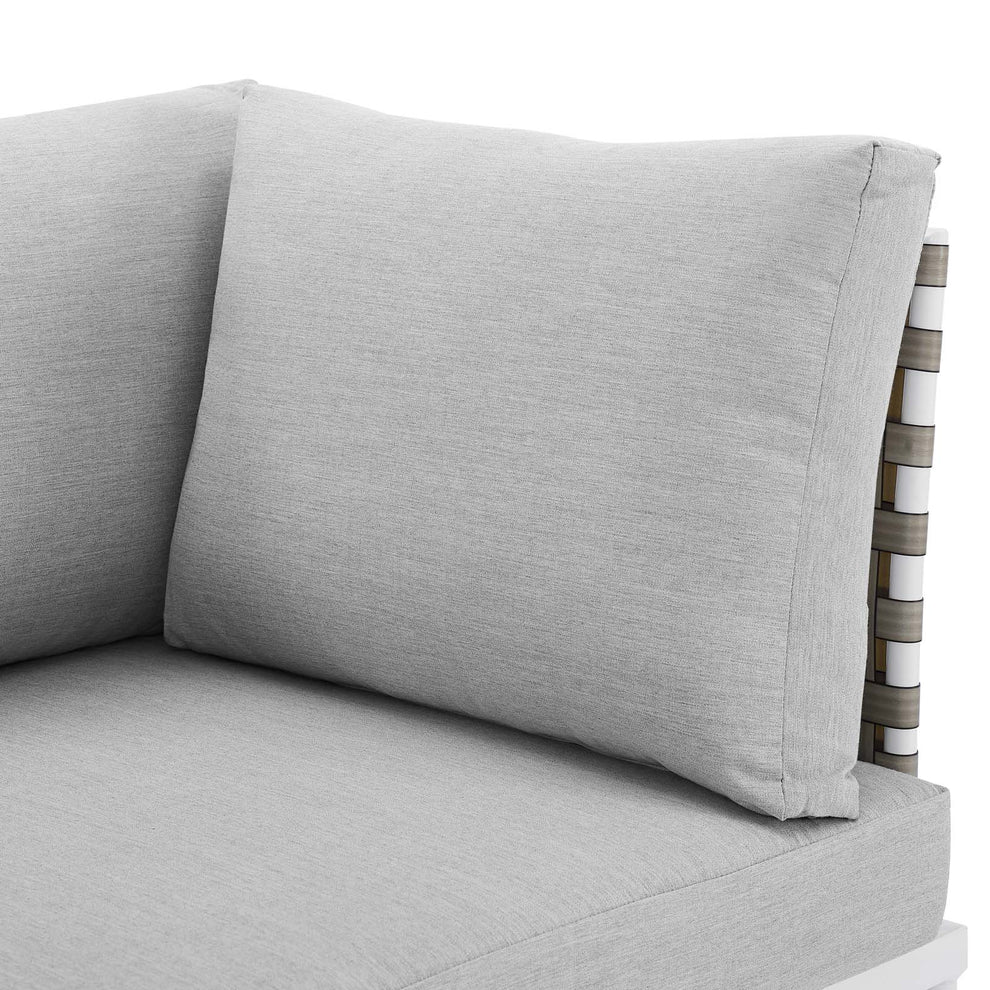 Harmony Sunbrella® Basket Weave Outdoor Patio Aluminum Sofa By Modway - EEI-4966 | Outdoor Sofas, Loveseats & Sectionals | Modishstore - 10