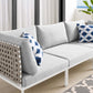 Harmony Sunbrella® Basket Weave Outdoor Patio Aluminum Sofa By Modway | Outdoor Sofas, Loveseats & Sectionals | Modishstore-12