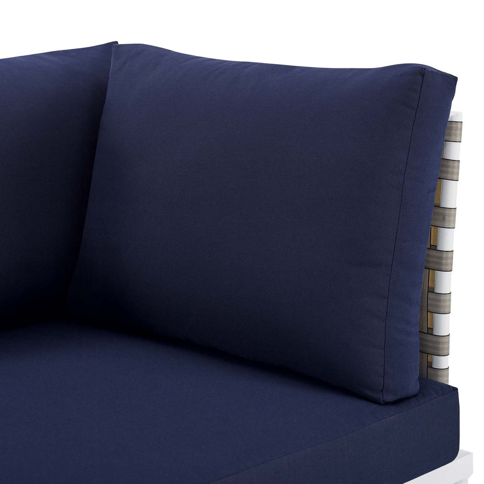 Harmony Sunbrella® Basket Weave Outdoor Patio Aluminum Sofa By Modway - EEI-4966 | Outdoor Sofas, Loveseats & Sectionals | Modishstore - 6