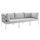 Harmony Sunbrella® Outdoor Patio Aluminum Sofa By Modway - EEI-4968 | Outdoor Sofas, Loveseats & Sectionals | Modishstore - 2