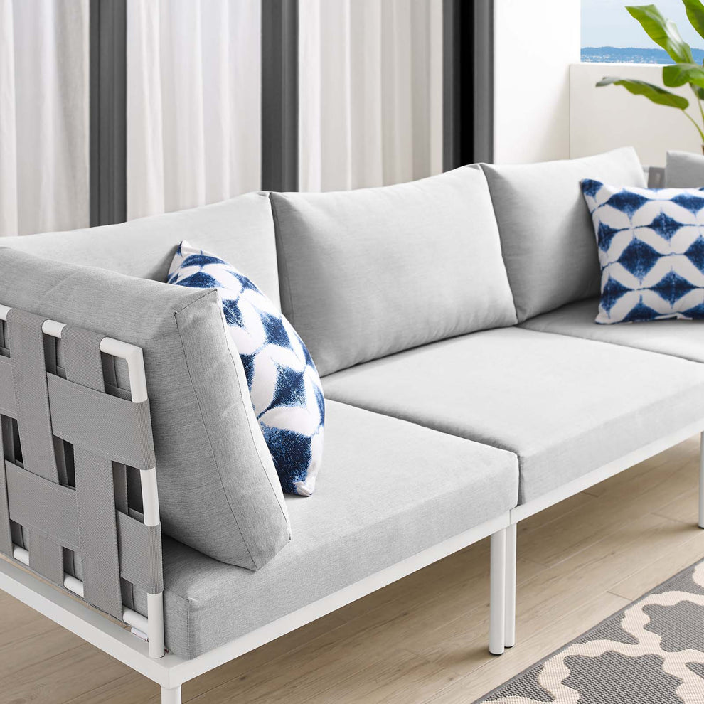 Harmony Sunbrella® Outdoor Patio Aluminum Sofa By Modway - EEI-4968 | Outdoor Sofas, Loveseats & Sectionals | Modishstore - 8