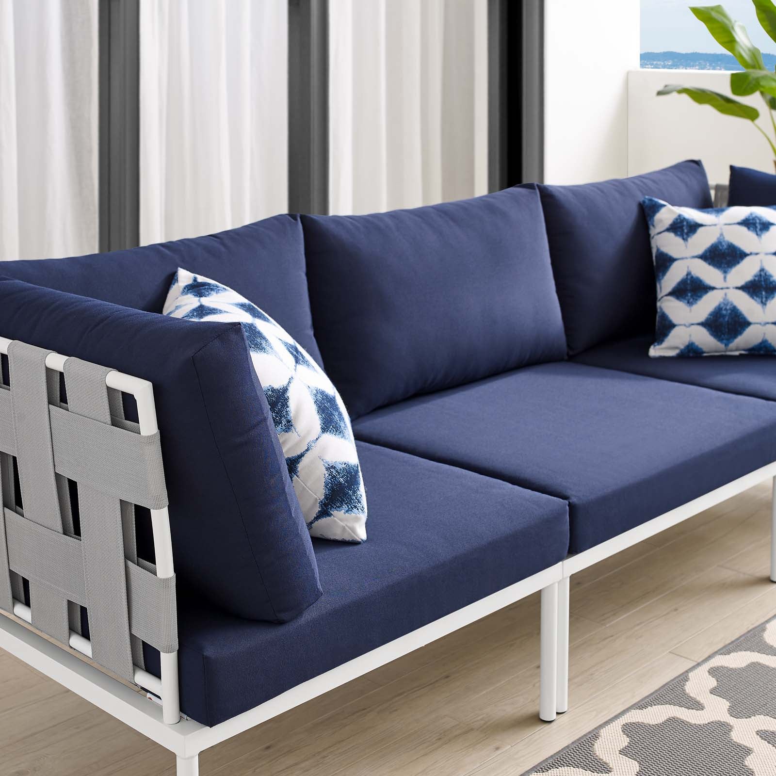 Harmony Sunbrella® Outdoor Patio Aluminum Sofa By Modway - EEI-4968 | Outdoor Sofas, Loveseats & Sectionals | Modishstore - 15