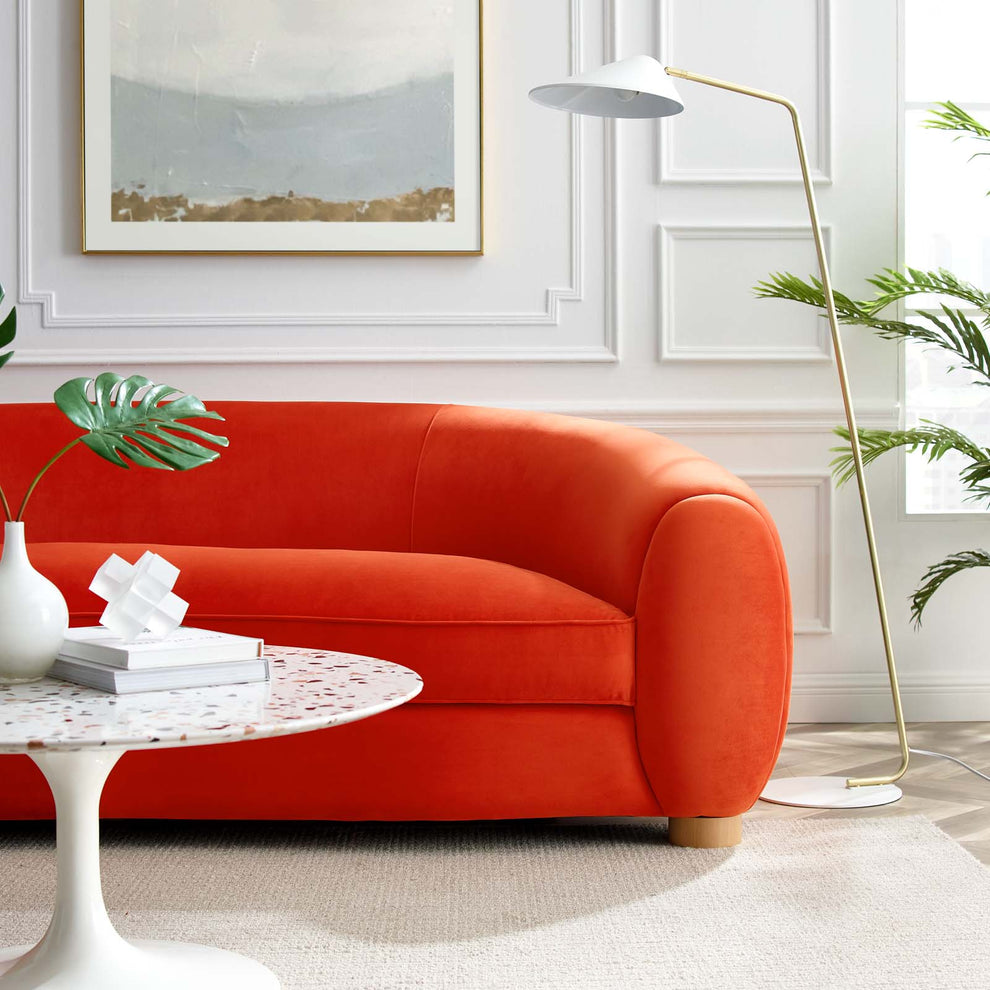 Modway Abundant Performance Velvet Sofa - EEI-4970 | Sofas | Modishstore - 9