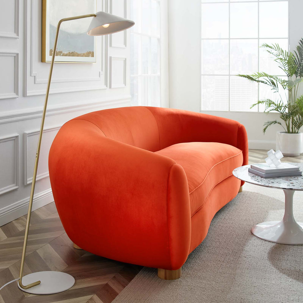 Modway Abundant Performance Velvet Sofa - EEI-4970 | Sofas | Modishstore - 8