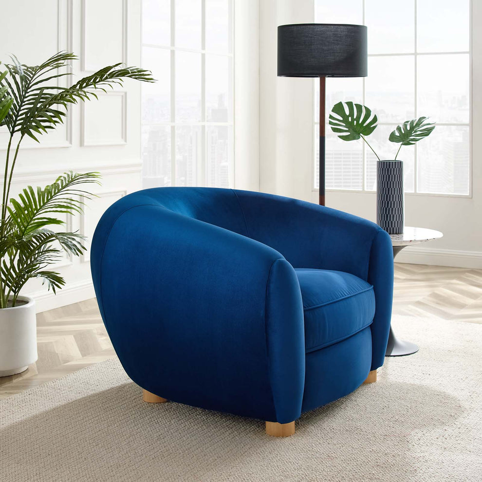 Modway Abundant Performance Velvet Armchair - EEI-4971 | Armchairs | Modishstore - 5