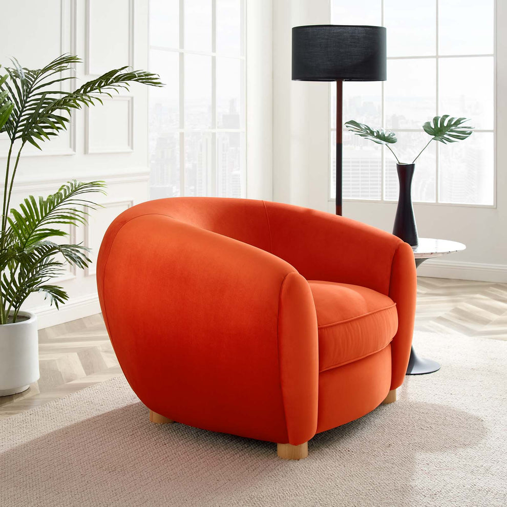 Modway Abundant Performance Velvet Armchair - EEI-4971 | Armchairs | Modishstore - 9