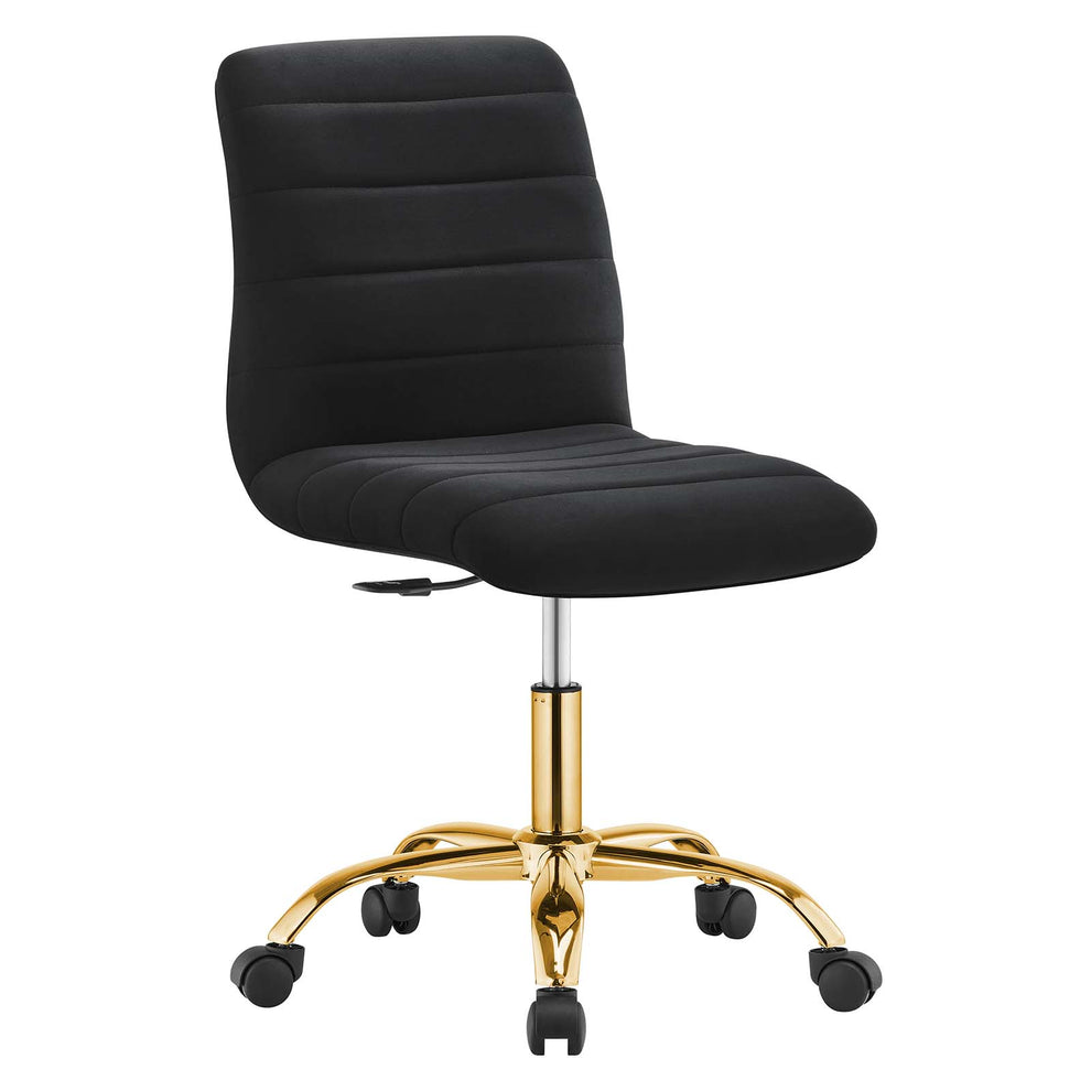 Ripple Armless Performance Velvet Office Chair By Modway - EEI-4972 | Office Chairs | Modishstore - 2