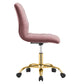 Ripple Armless Performance Velvet Office Chair By Modway - EEI-4972 | Office Chairs | Modishstore - 10