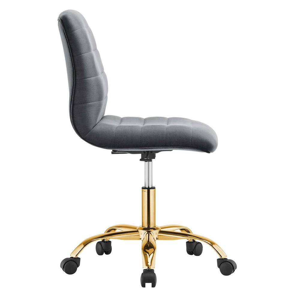 Ripple Armless Performance Velvet Office Chair By Modway - EEI-4972 | Office Chairs | Modishstore - 18
