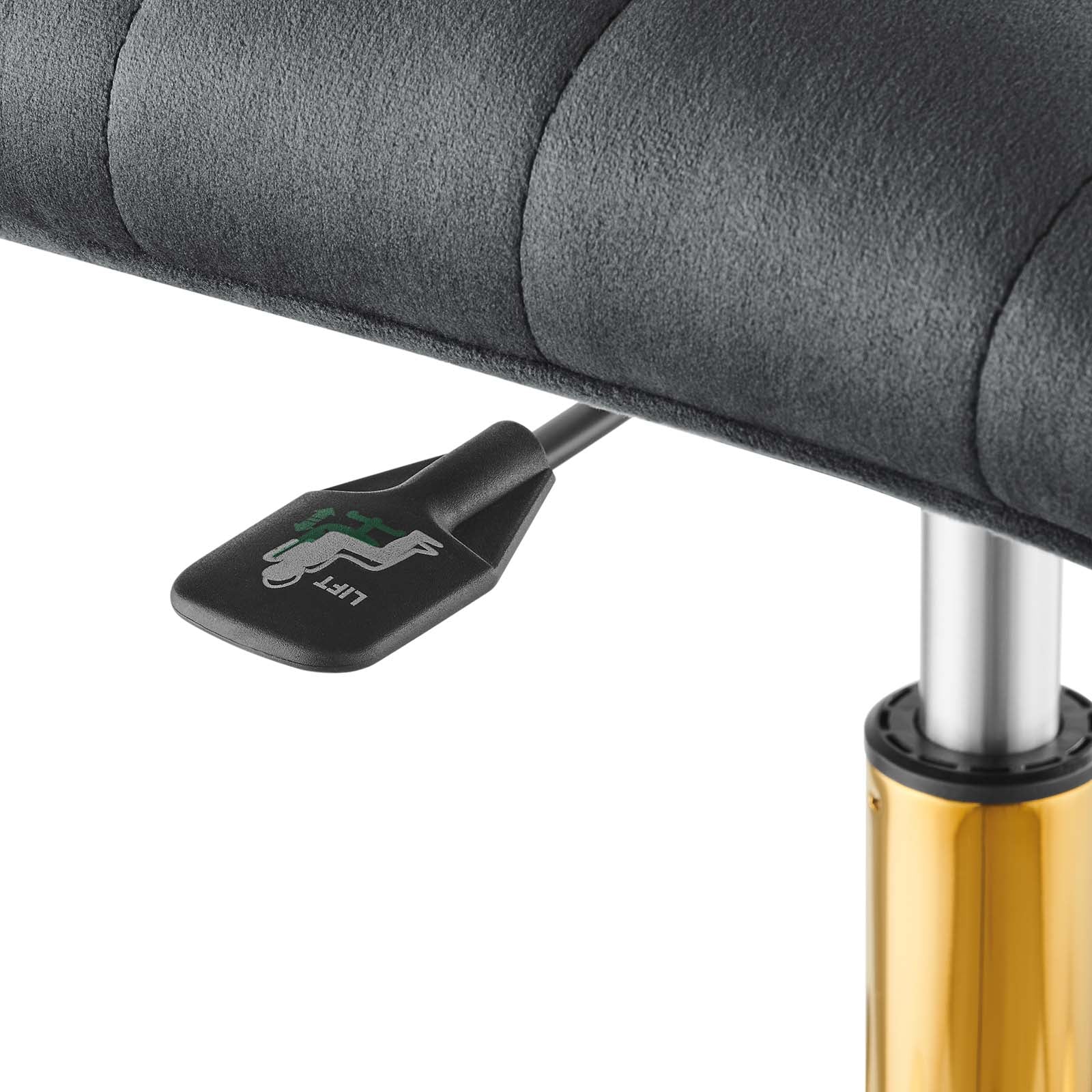 Ripple Armless Performance Velvet Office Chair By Modway - EEI-4972 | Office Chairs | Modishstore - 21