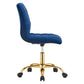 Ripple Armless Performance Velvet Office Chair By Modway - EEI-4972 | Office Chairs | Modishstore - 34