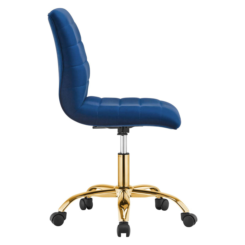 Ripple Armless Performance Velvet Office Chair By Modway - EEI-4972 | Office Chairs | Modishstore - 34