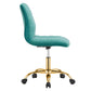 Ripple Armless Performance Velvet Office Chair By Modway - EEI-4972 | Office Chairs | Modishstore - 42