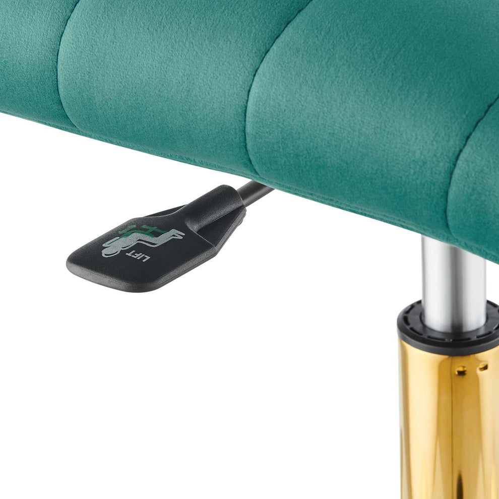Ripple Armless Performance Velvet Office Chair By Modway - EEI-4972 | Office Chairs | Modishstore - 45
