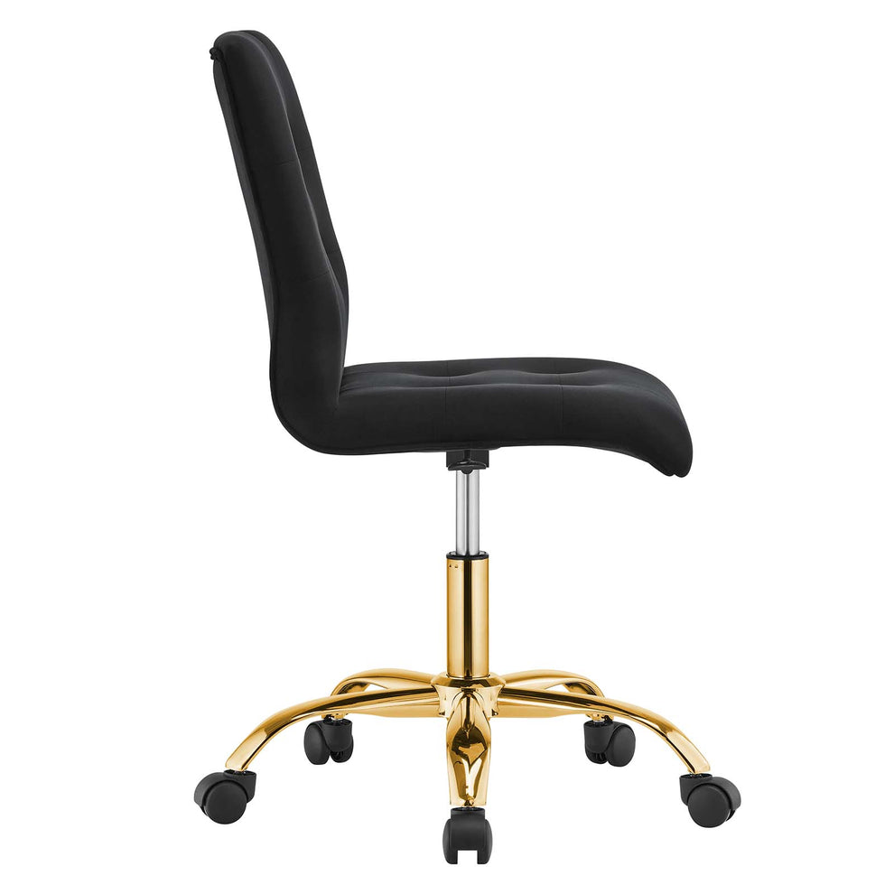 Prim Armless Performance Velvet Office Chair By Modway - EEI-4973 | Office Chairs | Modishstore - 3