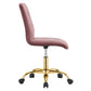 Prim Armless Performance Velvet Office Chair By Modway - EEI-4973 | Office Chairs | Modishstore - 10