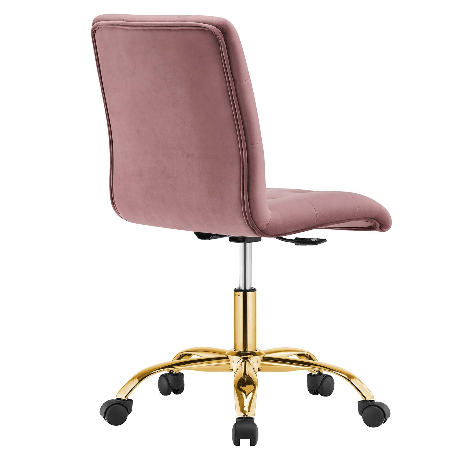 Prim Armless Performance Velvet Office Chair By Modway - EEI-4973 | Office Chairs | Modishstore - 11