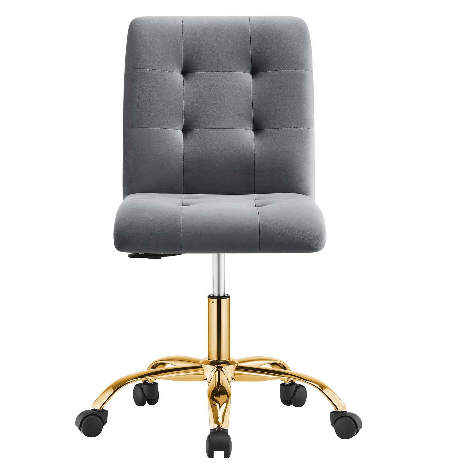 Prim Armless Performance Velvet Office Chair By Modway - EEI-4973 | Office Chairs | Modishstore - 20