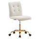 Prim Armless Performance Velvet Office Chair By Modway - EEI-4973 | Office Chairs | Modishstore - 25