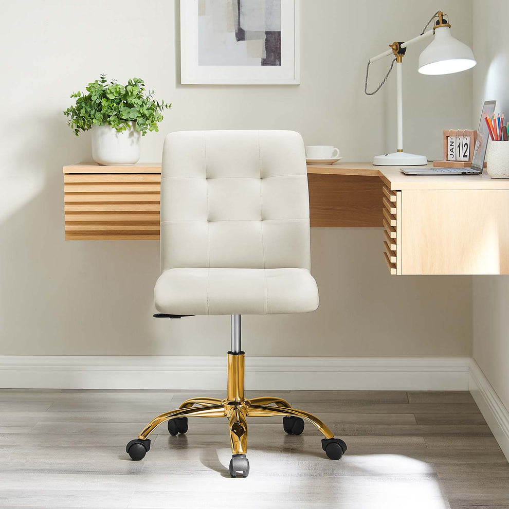 Prim Armless Performance Velvet Office Chair By Modway - EEI-4973 | Office Chairs | Modishstore - 32