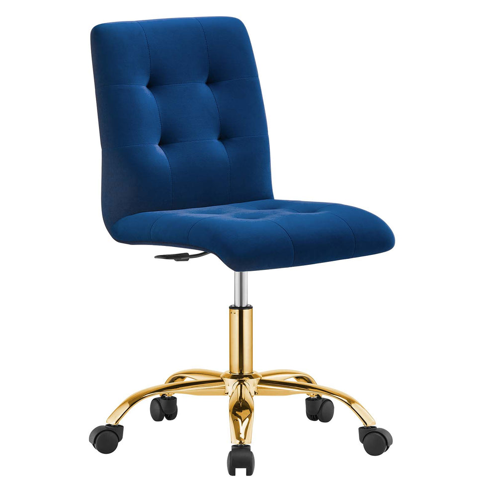 Prim Armless Performance Velvet Office Chair By Modway - EEI-4973 | Office Chairs | Modishstore - 33