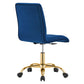 Prim Armless Performance Velvet Office Chair By Modway - EEI-4973 | Office Chairs | Modishstore - 35