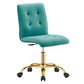 Prim Armless Performance Velvet Office Chair By Modway - EEI-4973 | Office Chairs | Modishstore - 41