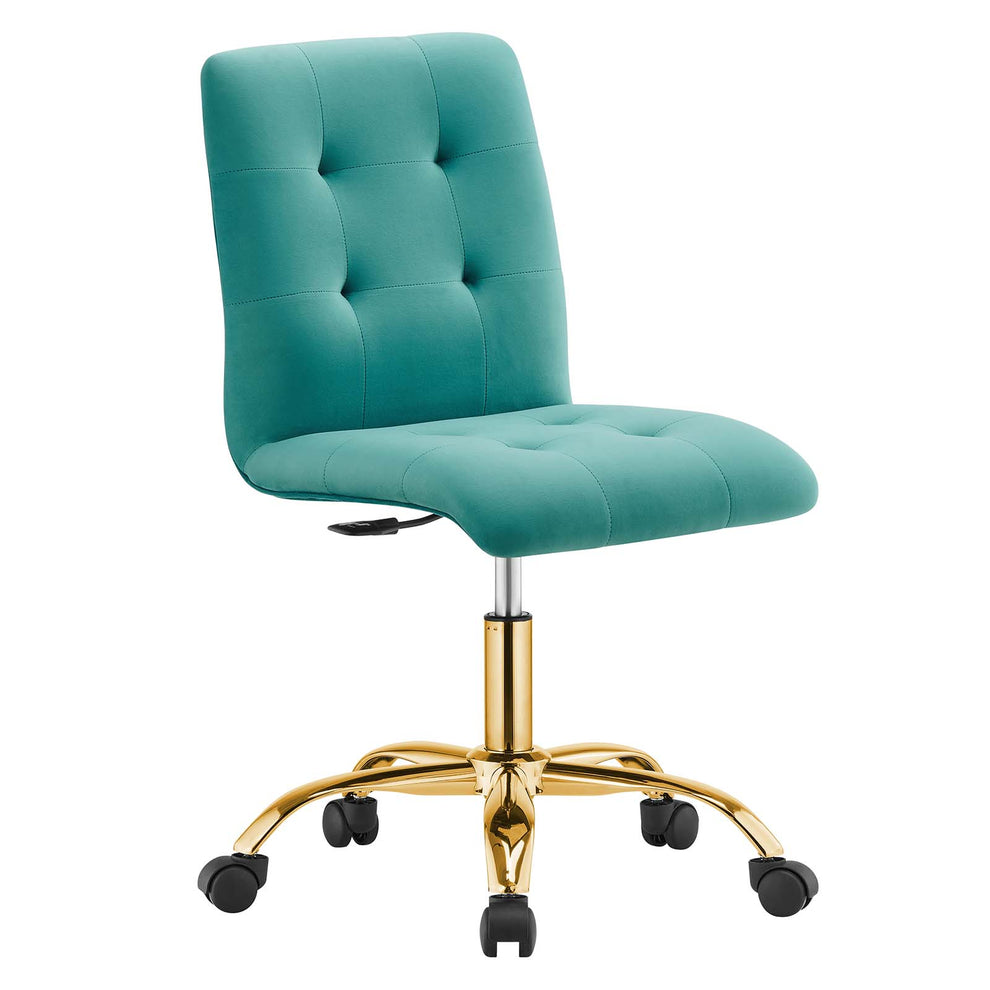 Prim Armless Performance Velvet Office Chair By Modway - EEI-4973 | Office Chairs | Modishstore - 41