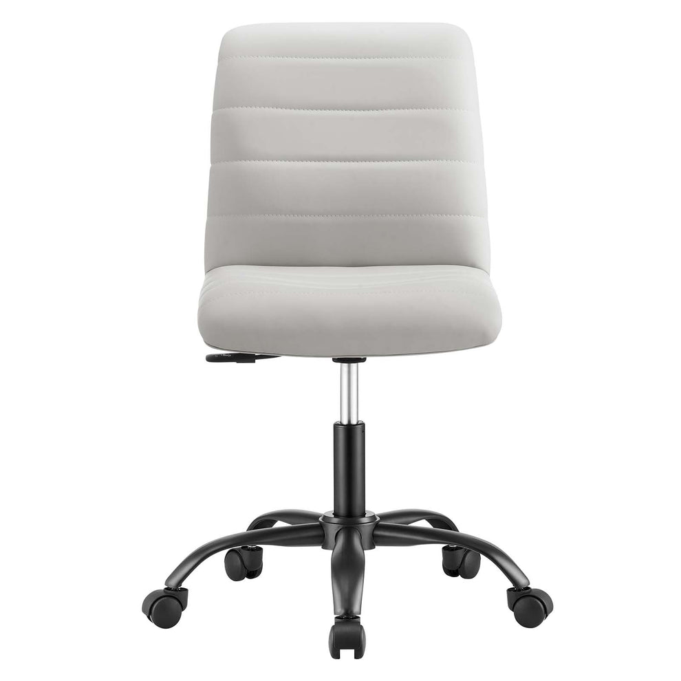 Ripple Armless Vegan Leather Office Chair By Modway - EEI-4974 | Office Chairs | Modishstore - 5