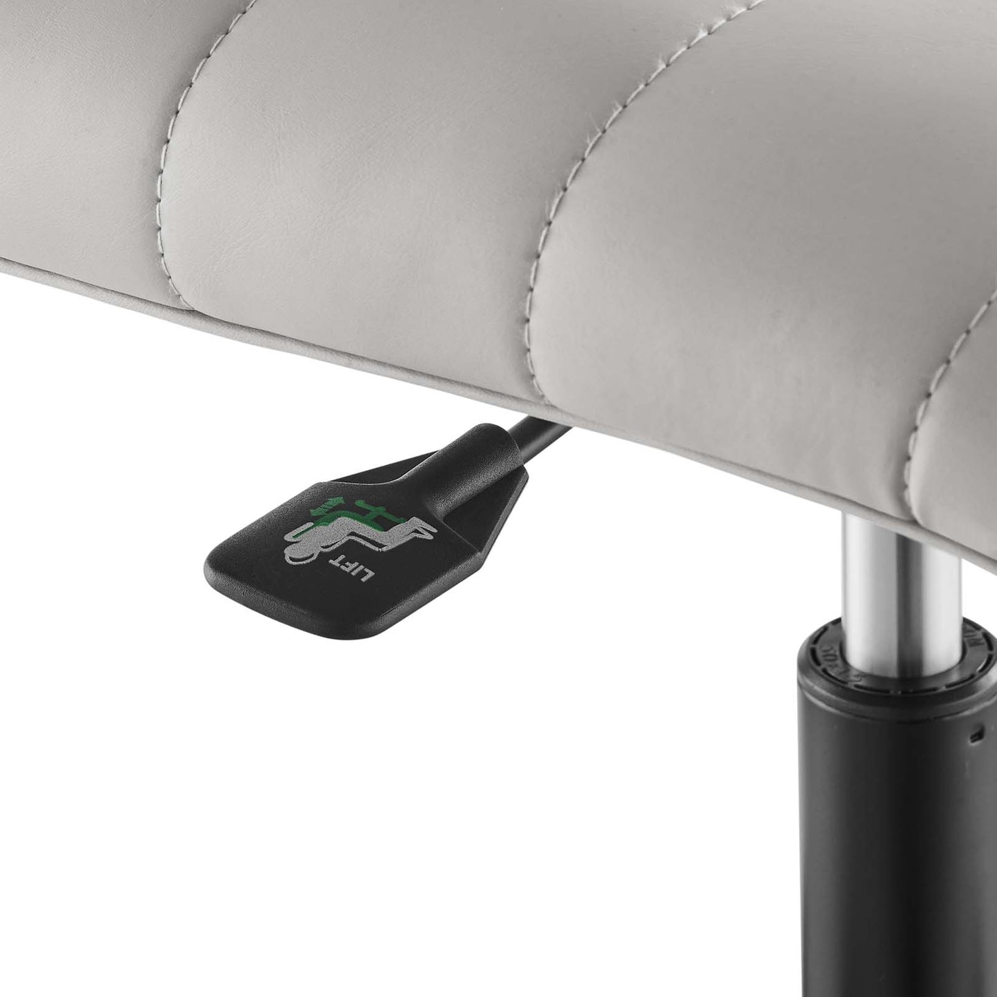 Ripple Armless Vegan Leather Office Chair By Modway - EEI-4974 | Office Chairs | Modishstore - 6