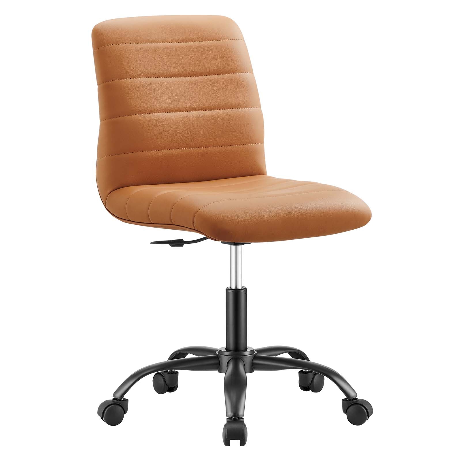 Ripple Armless Vegan Leather Office Chair By Modway - EEI-4974 | Office Chairs | Modishstore - 9