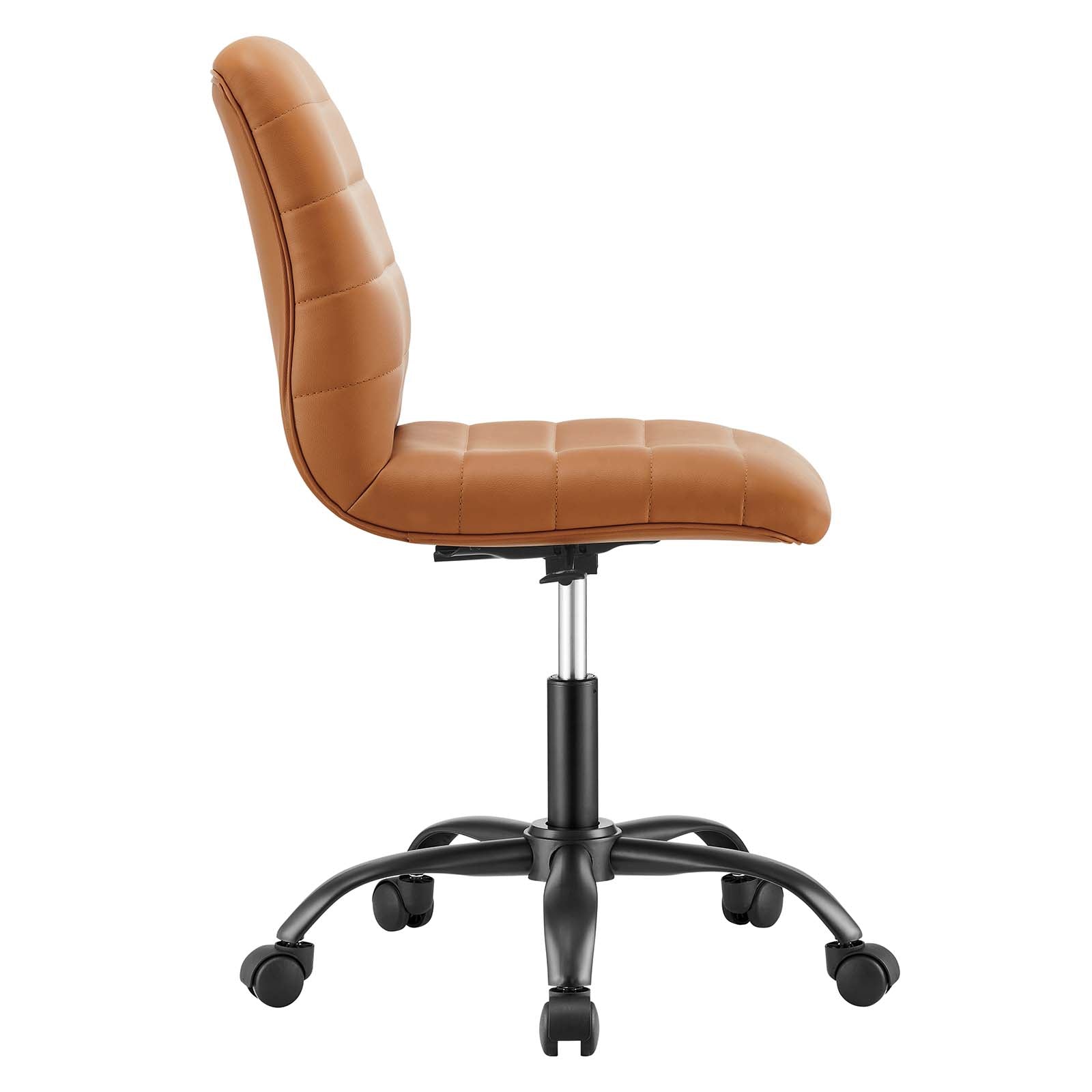 Ripple Armless Vegan Leather Office Chair By Modway - EEI-4974 | Office Chairs | Modishstore - 10