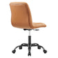 Ripple Armless Vegan Leather Office Chair By Modway - EEI-4974 | Office Chairs | Modishstore - 11
