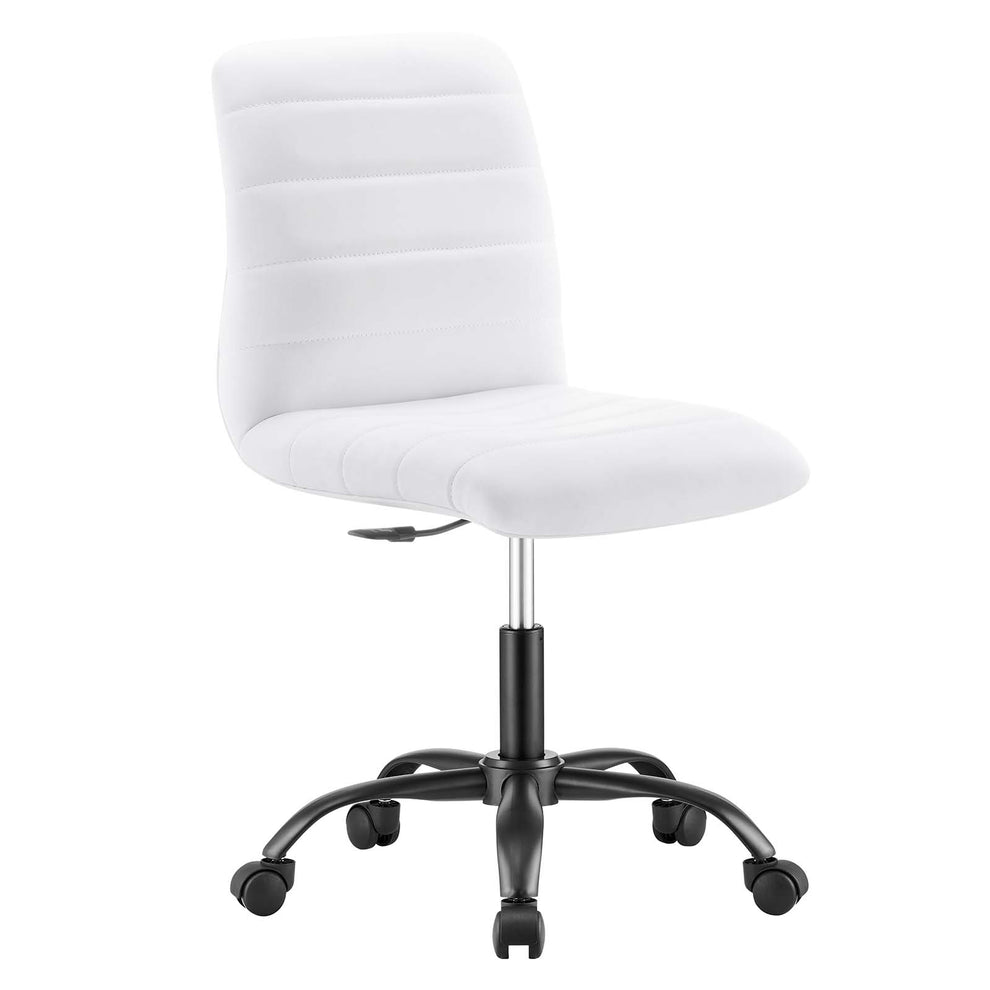 Ripple Armless Vegan Leather Office Chair By Modway - EEI-4974 | Office Chairs | Modishstore - 17