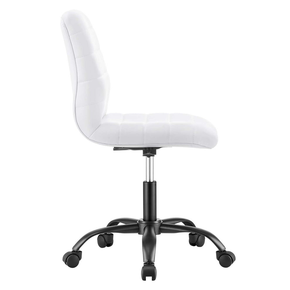 Ripple Armless Vegan Leather Office Chair By Modway - EEI-4974 | Office Chairs | Modishstore - 18
