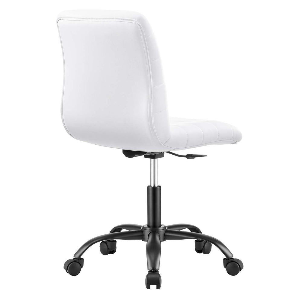 Ripple Armless Vegan Leather Office Chair By Modway - EEI-4974 | Office Chairs | Modishstore - 19