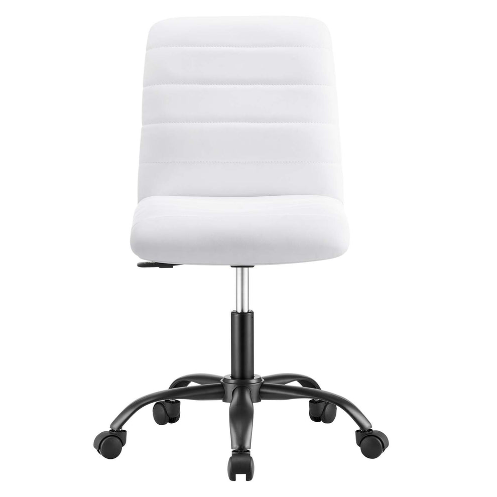 Ripple Armless Vegan Leather Office Chair By Modway - EEI-4974 | Office Chairs | Modishstore - 20