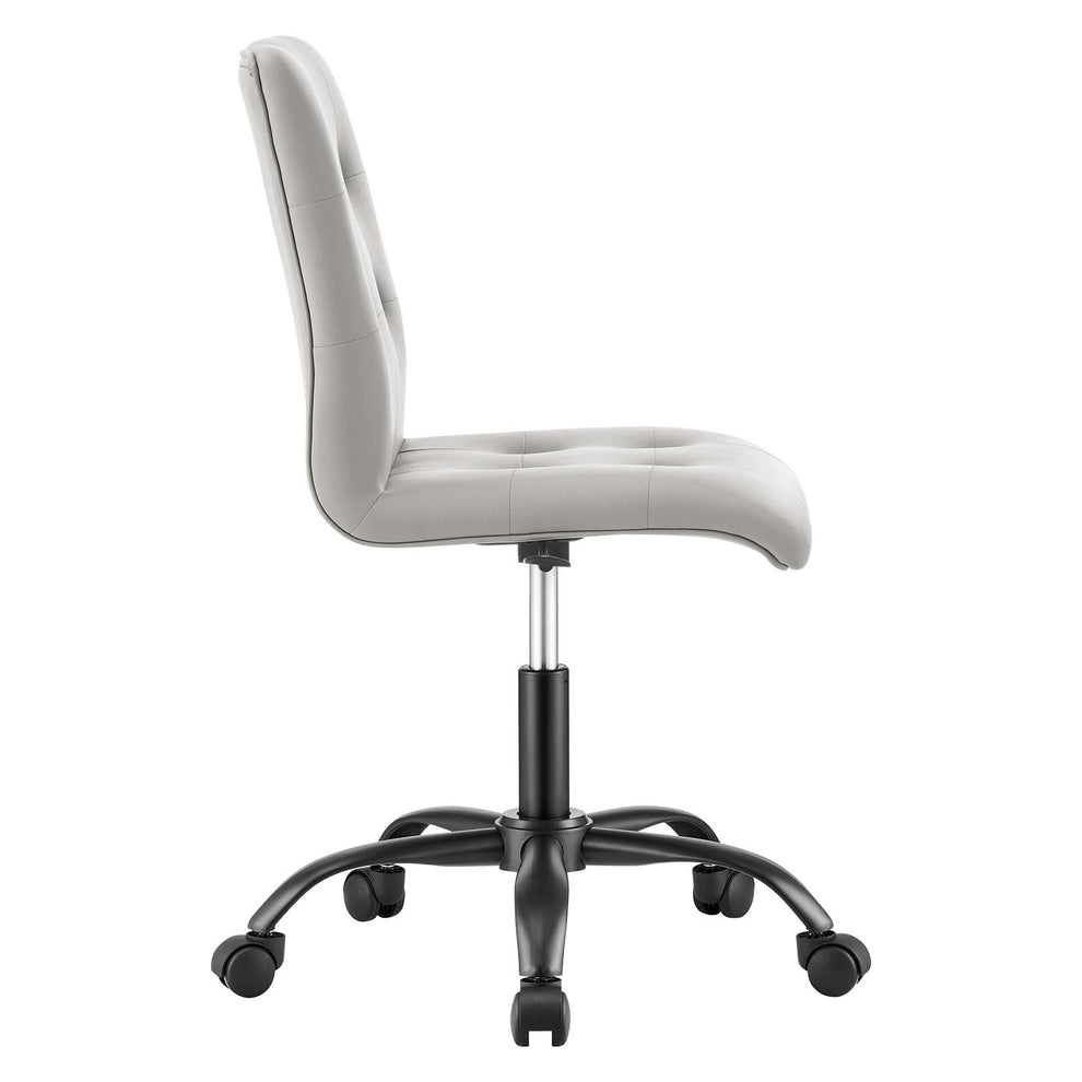 Prim Armless Vegan Leather Office Chair By Modway - EEI-4975 | Office Chairs | Modishstore - 3