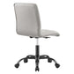 Prim Armless Vegan Leather Office Chair By Modway - EEI-4975 | Office Chairs | Modishstore - 4