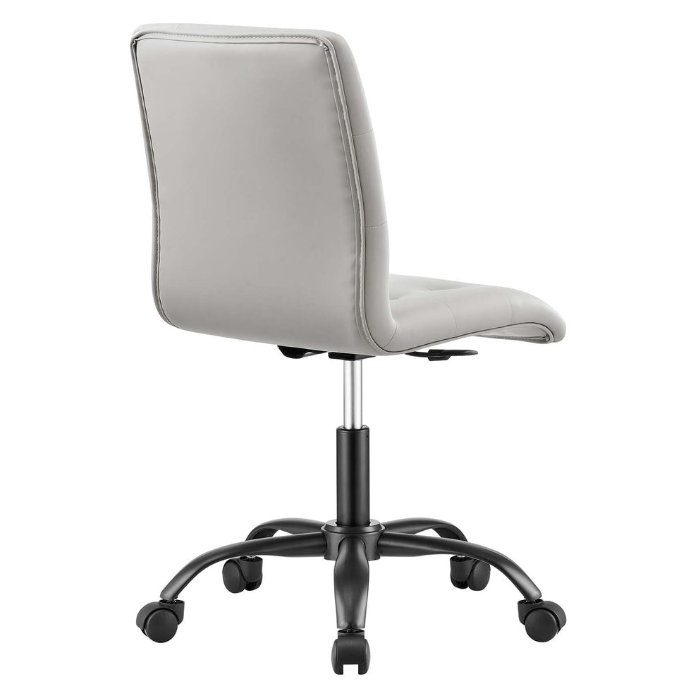 Prim Armless Vegan Leather Office Chair By Modway - EEI-4975 | Office Chairs | Modishstore - 4