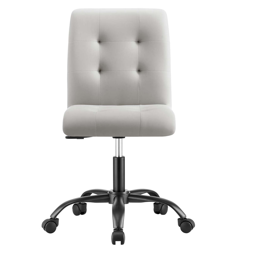 Prim Armless Vegan Leather Office Chair By Modway - EEI-4975 | Office Chairs | Modishstore - 5