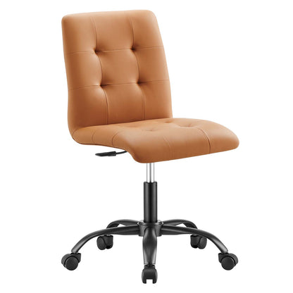 Prim Armless Vegan Leather Office Chair By Modway - EEI-4975 | Office Chairs | Modishstore - 9