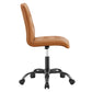 Prim Armless Vegan Leather Office Chair By Modway - EEI-4975 | Office Chairs | Modishstore - 10