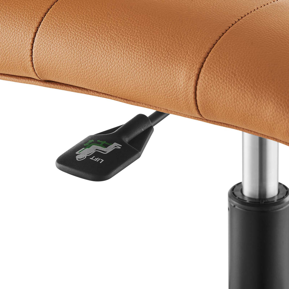 Prim Armless Vegan Leather Office Chair By Modway - EEI-4975 | Office Chairs | Modishstore - 13