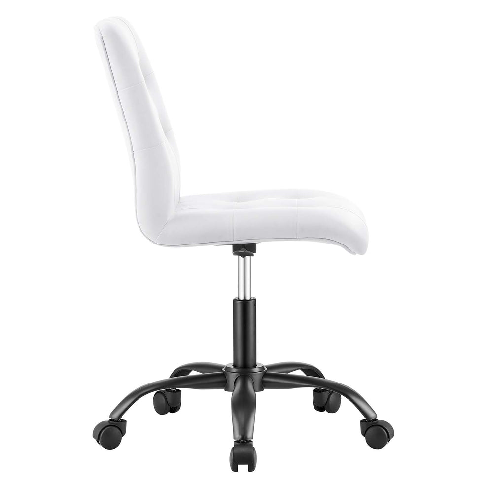 Prim Armless Vegan Leather Office Chair By Modway - EEI-4975 | Office Chairs | Modishstore - 18