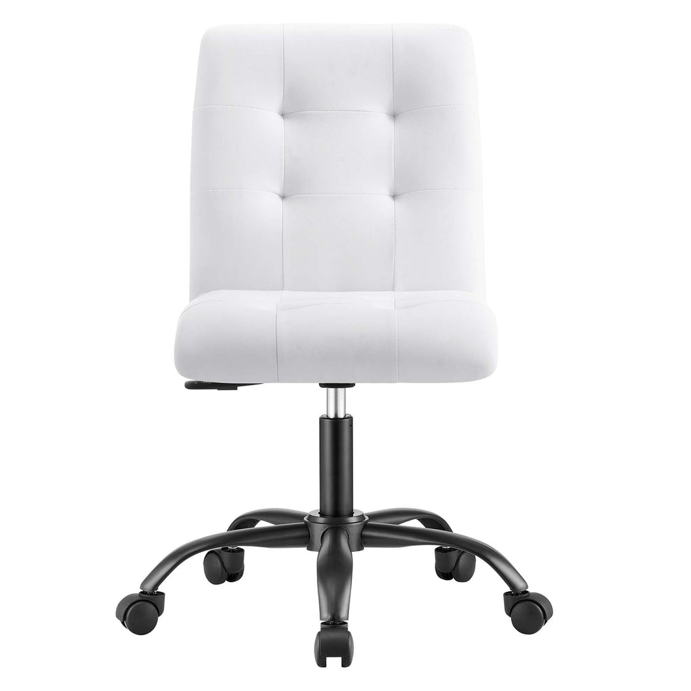 Prim Armless Vegan Leather Office Chair By Modway - EEI-4975 | Office Chairs | Modishstore - 20